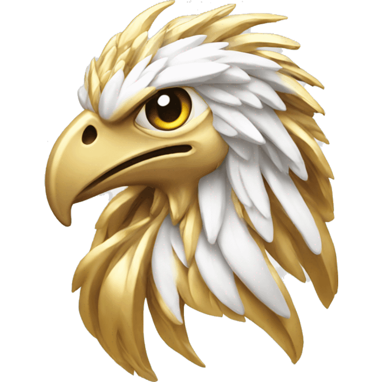 White Gold Phoenix Head emoji