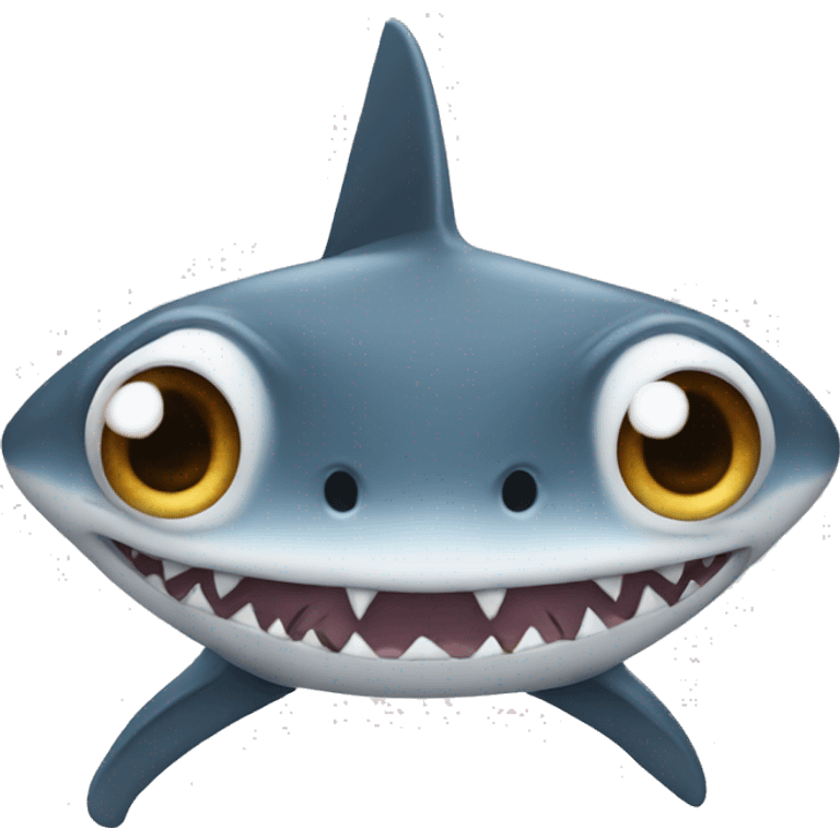 Shark with star eyes emoji