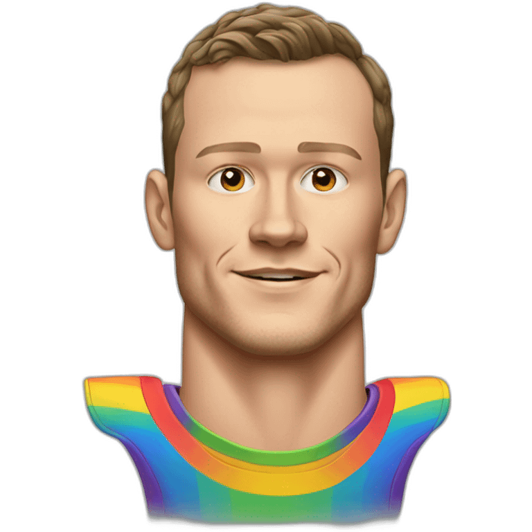 Jonathan Toews as rainbow colored chair emoji