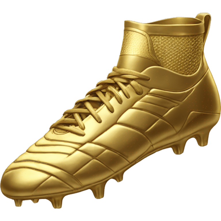 Golden football boot emoji