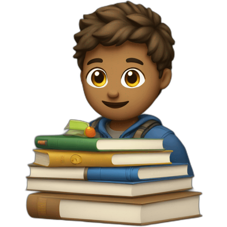 Gamer with books  emoji