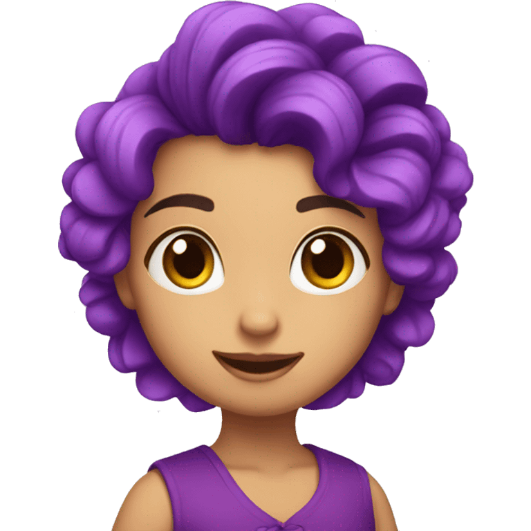 Flor morada  emoji