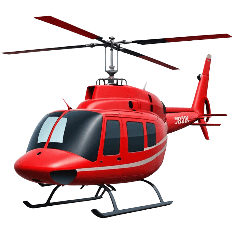 Bell 206 - Bell Helicopter (Model Year: 2021) (Iconic colour: Red) emoji