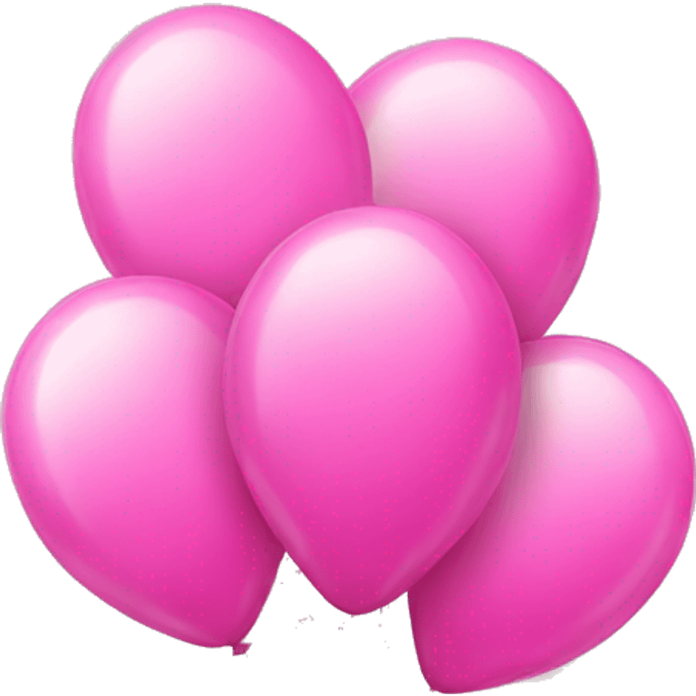 Pink birthday balloons emoji