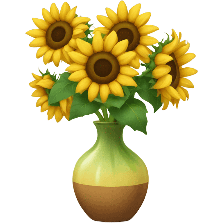 Sunflowers in a vase emoji