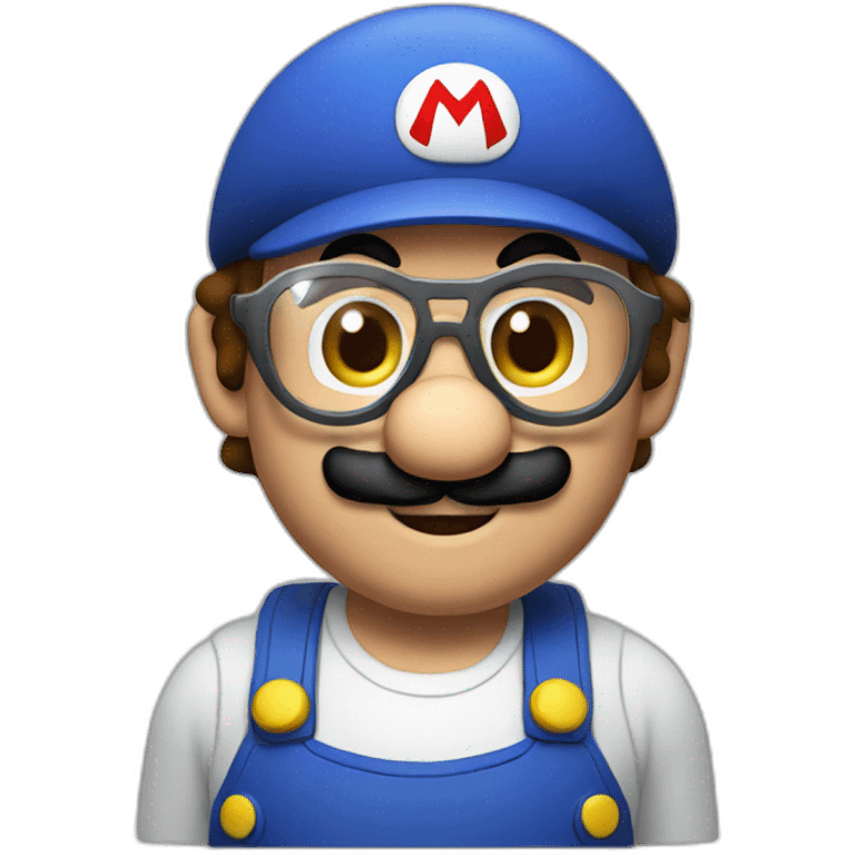 mario-with-smart-glasses emoji