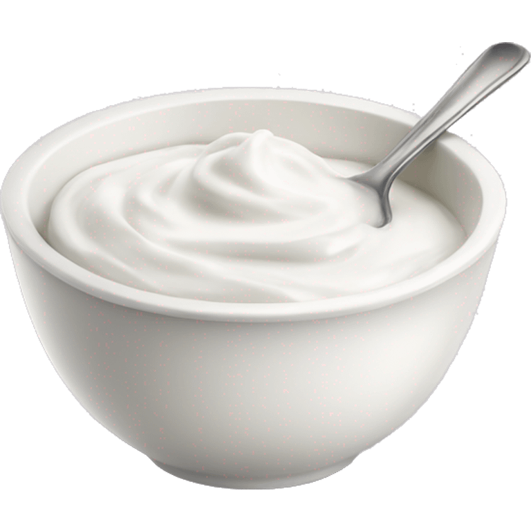 Greek yoghurt in a bowl emoji