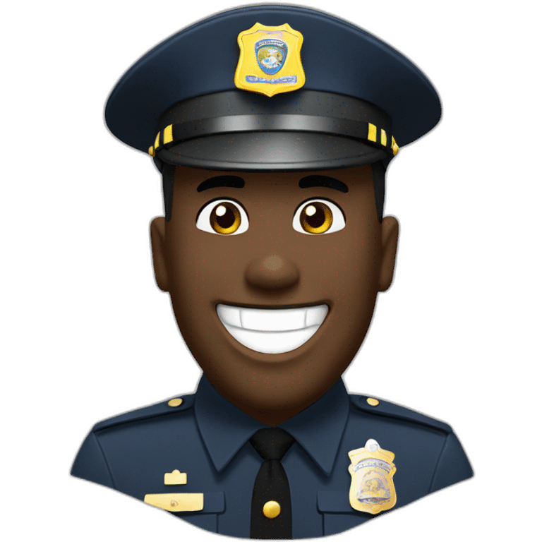 New York State trooper laughing emoji