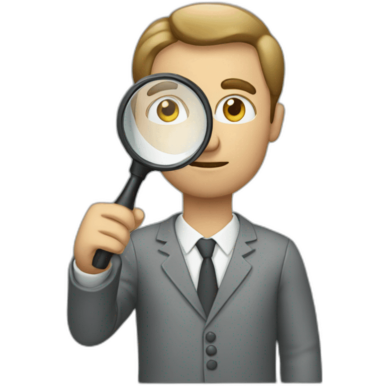 man with magnifier emoji