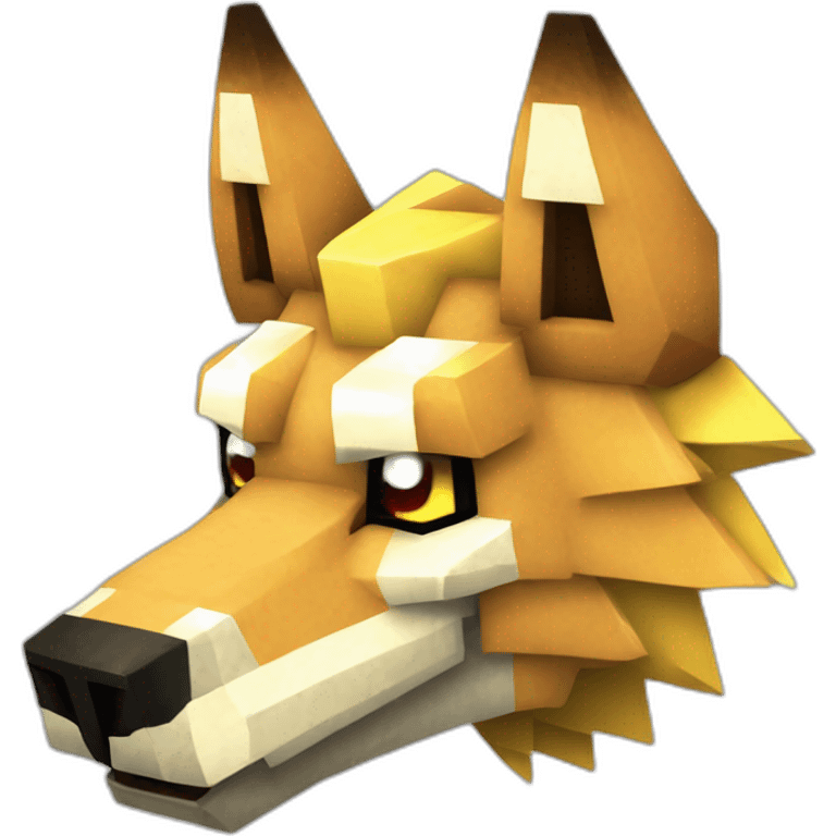 Pixelmon Minecraft Moawolf Head Skin emoji