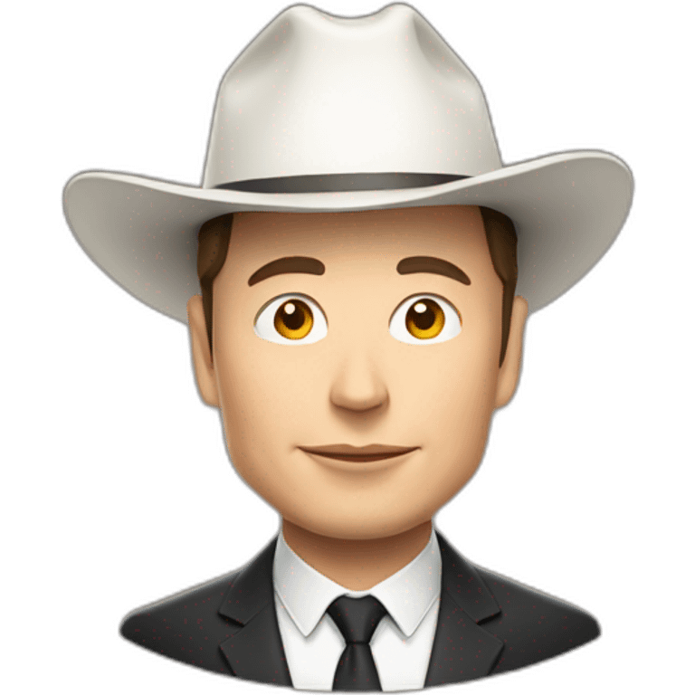 elon musk with hat x symbol emoji