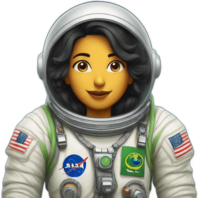 Saudi woman astronaut emoji