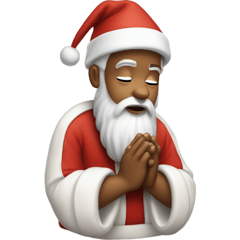 Santa praying emoji