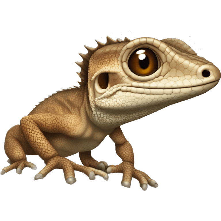 Puerto Rican Galliwasp Diploglossus lizard brown emoji