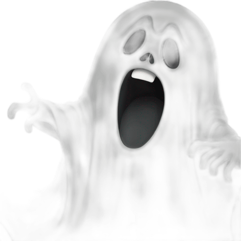 Ghost scream emoji