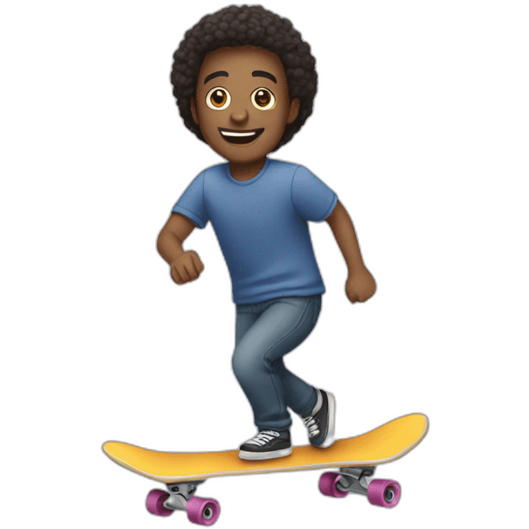 Man with skate emoji