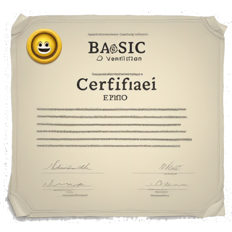 paper certificate for design basic  emoji