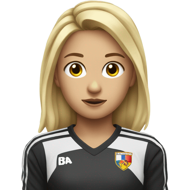 Soccer goalkeeper blond girl emoji