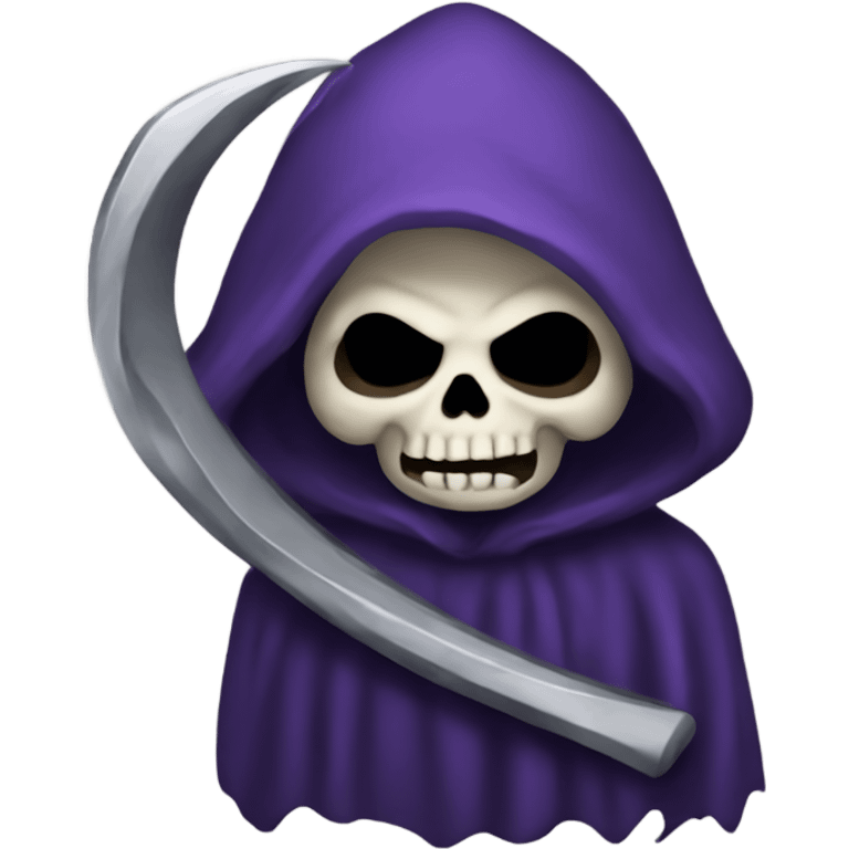 Purple grim reaper emoji