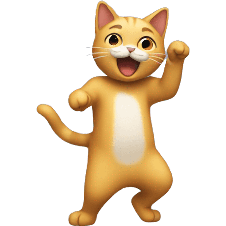 Gato bailando emoji