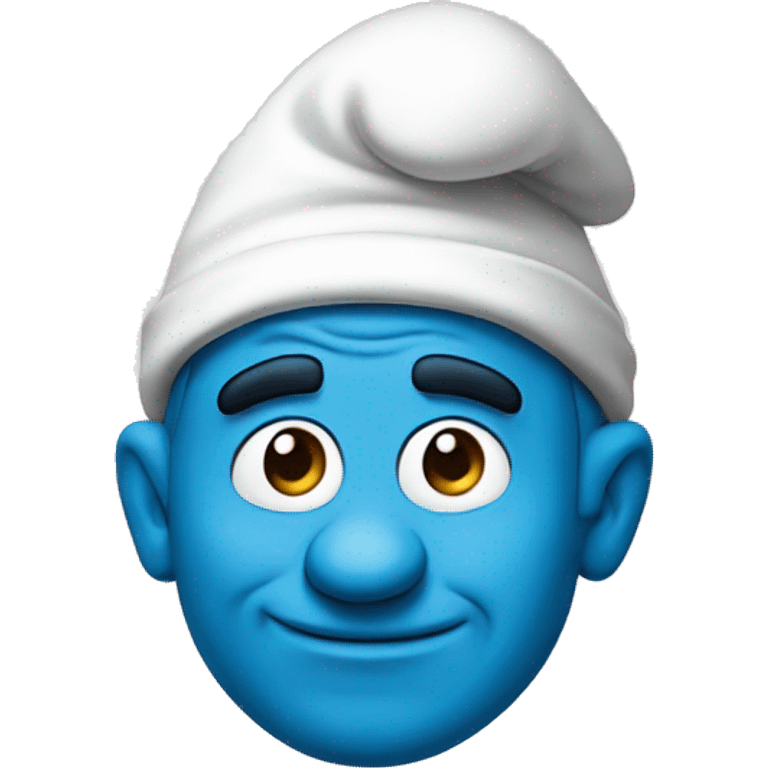 Papa Smurf head emoji