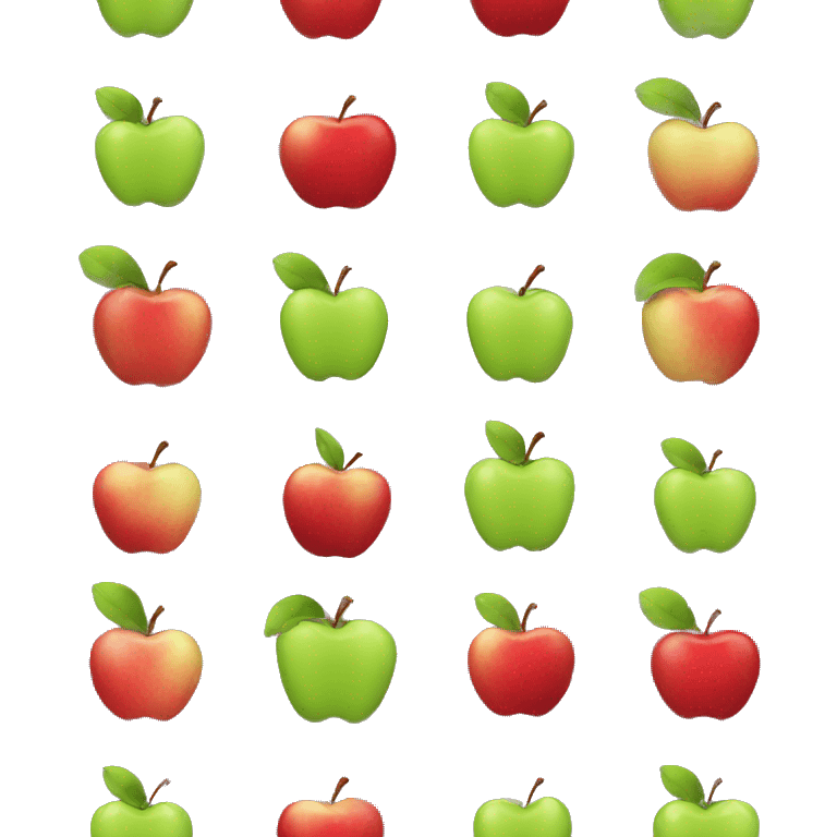 An apple aet an apple emoji