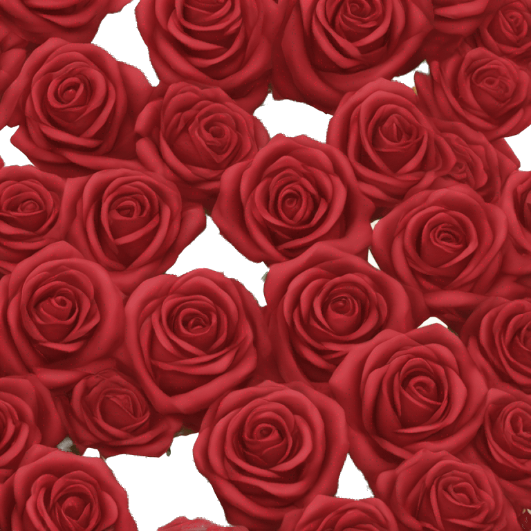 100 rose bouquet red  emoji