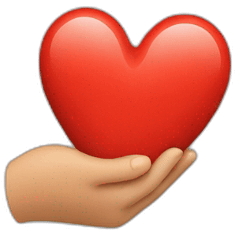 Mains en coeur emoji