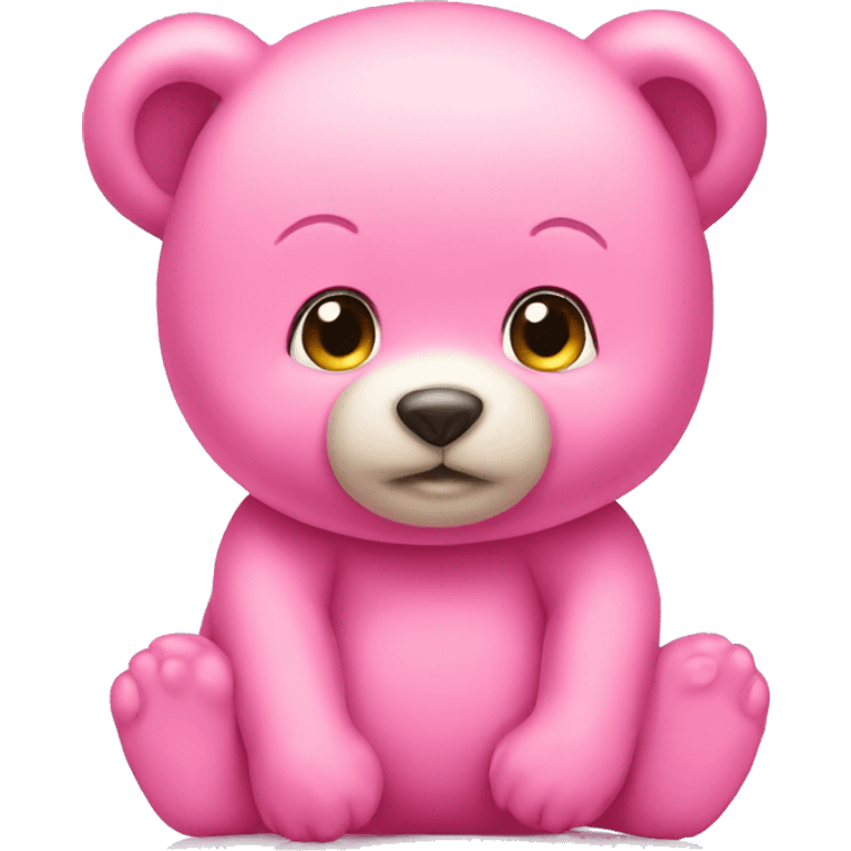 Pink baby bear  emoji