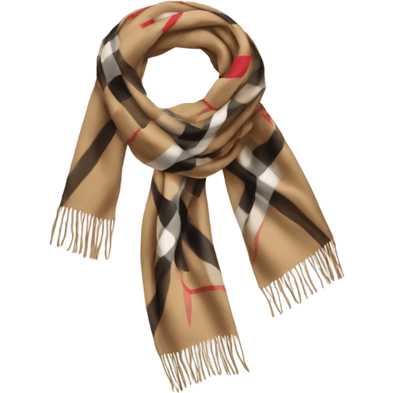 Burberry scarf  emoji