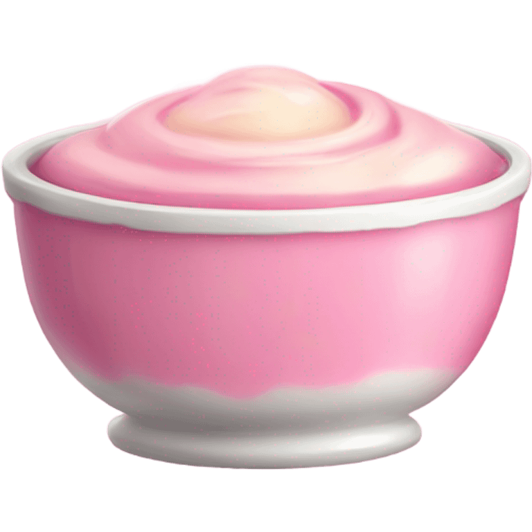 pink vanilla pudding  emoji