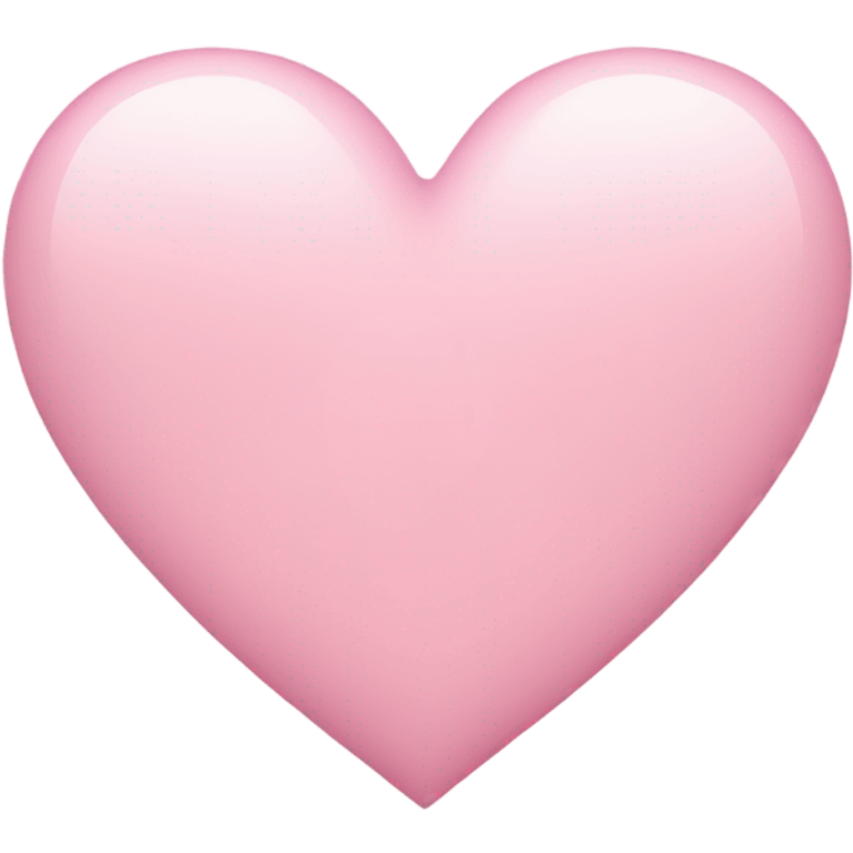 Light pink heart emoji