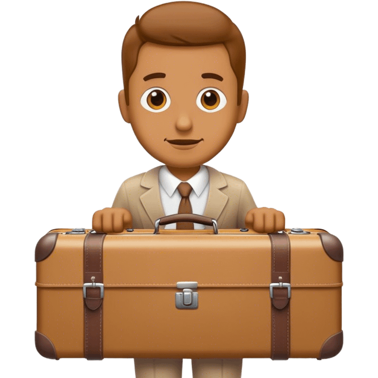 Man with a luggage  emoji