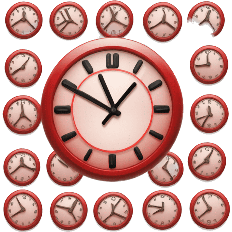 I want to make a red color clock very simple to show in my approval pending  emoji