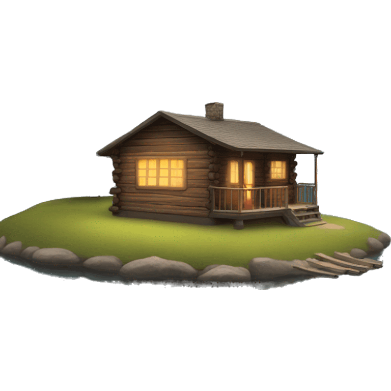 cabin by the lake emoji