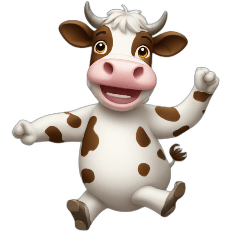 Cow dancing emoji