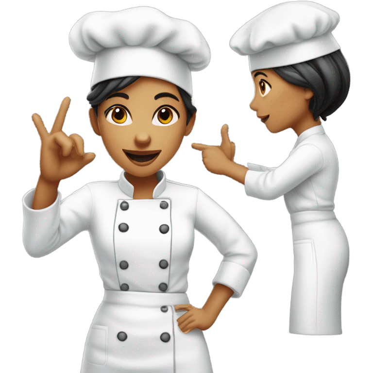 Female chef’s kiss  emoji