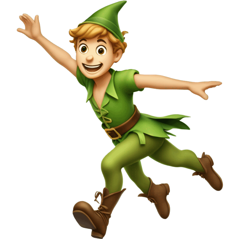 Disney’s Peter pan flying emoji