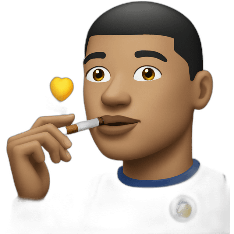 Mbappé smoking emoji