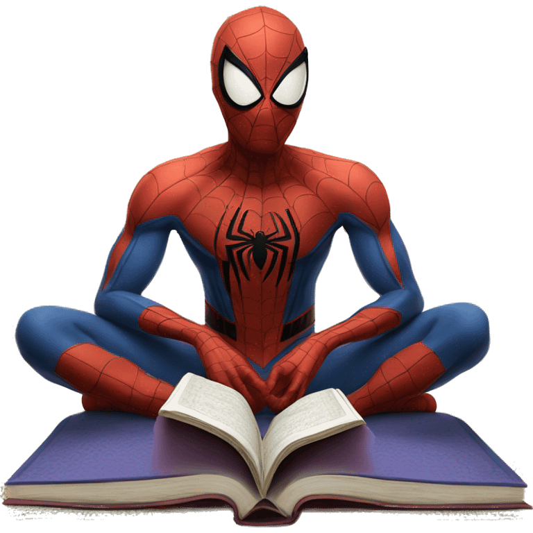 Spider man reading Quran  emoji