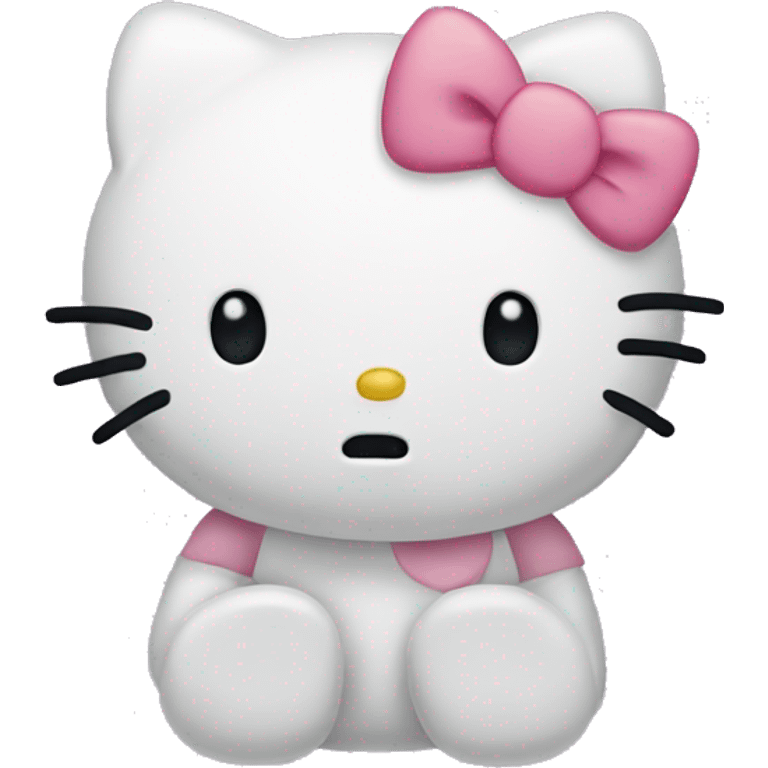 hello kitty being very sad emoji