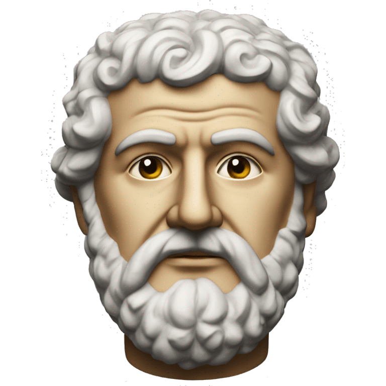 a bust of the 7th century byzantine emperor Maurice  emoji