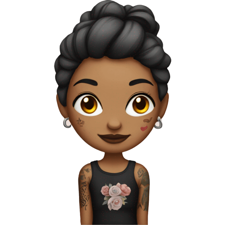 Tattooed girl emoji