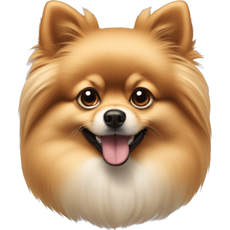 Beige and Greg papillon pomeranian dog emoji