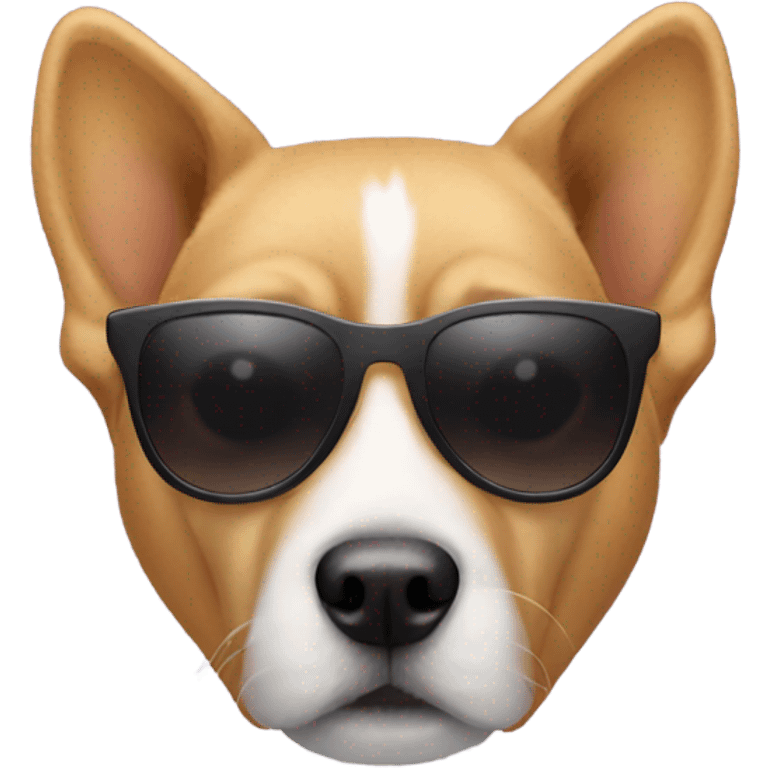 Dog with sunglasses  emoji