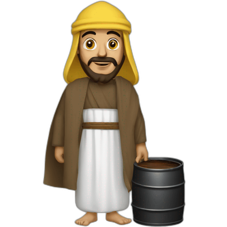 Emir with an oil barrel emoji