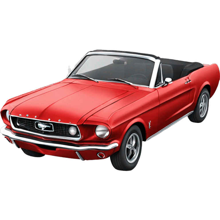 Convertible ford mustang  emoji