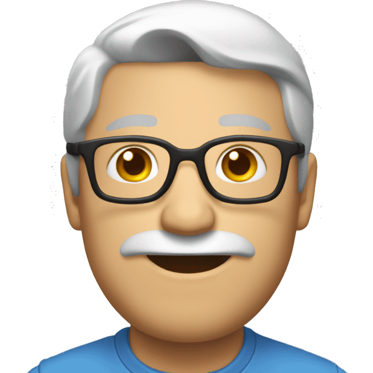 Un rayo  sobre un personaje  emoji