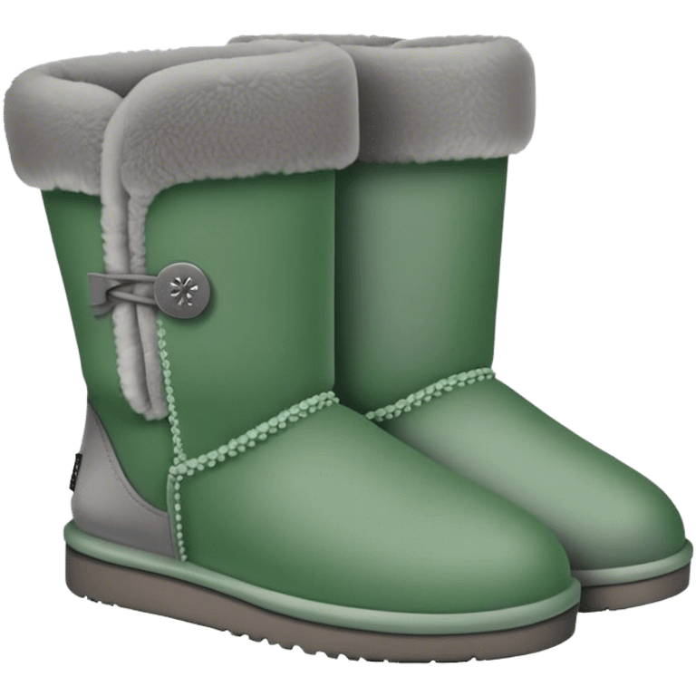 Green grey low uggs emoji