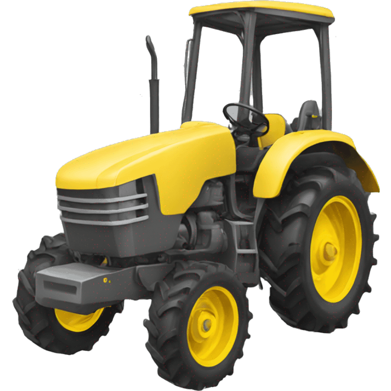 tractor motor yellow emoji